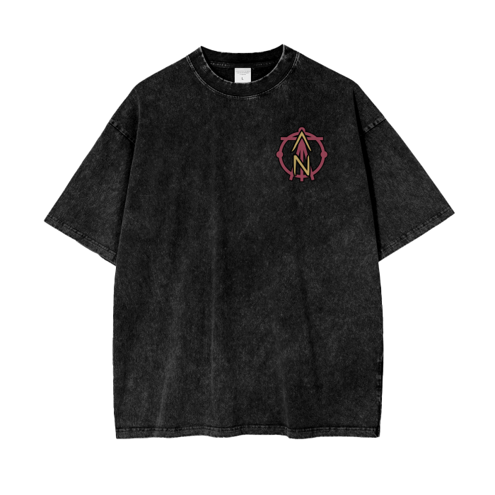 Goatman Acid Wash Oversize Drop Shoulder